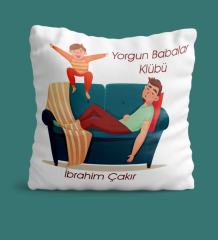 Kişiye Özel Babalar Günü Temalı Yastık 21-623