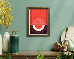 BK Home Doğal Masif Ahşap Çerçeveli Tablo 45x65cm-86