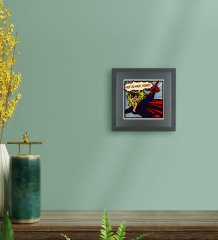 BK Gift Pop Art Tasarımlı Ahşap Çerçeveli Taş Duvar Dekoru-23