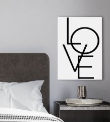 BK Gift Yatak Odası Konseptli Kanvas Tablo 30x50cm-101