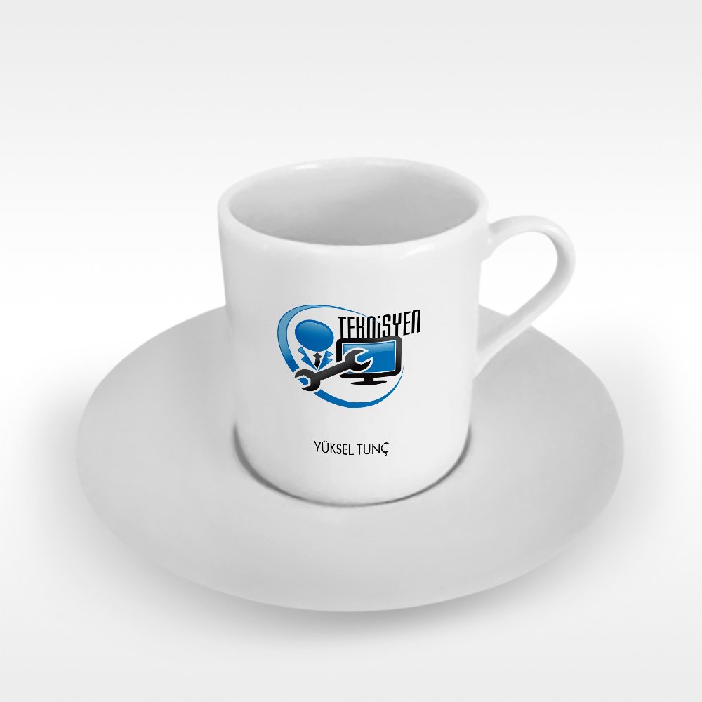 Kişiye Özel Mesleki Teknisyen Türk Kahvesi Fincanı
