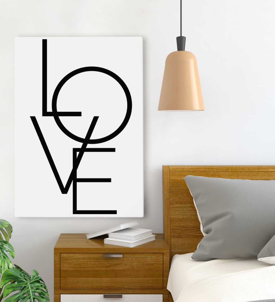 BK Gift Yatak Odası Konseptli Kanvas Tablo 70x100cm-101