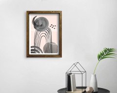 BK Home Doğal Masif Ahşap Çerçeveli Tablo 45x65cm-91