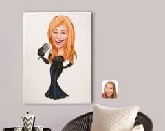 Kişiye Özel Assolist Karikatürlü Kanvas Tablo 70x100cm-1