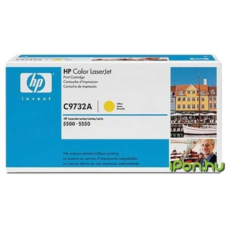 HP C9732A (645A) Sarı Orjinal Toner - Laserjet 5500 / 5550dn (B) (T10091)