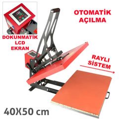 Otomatik Transfer Baskı Presi 40x50 cm