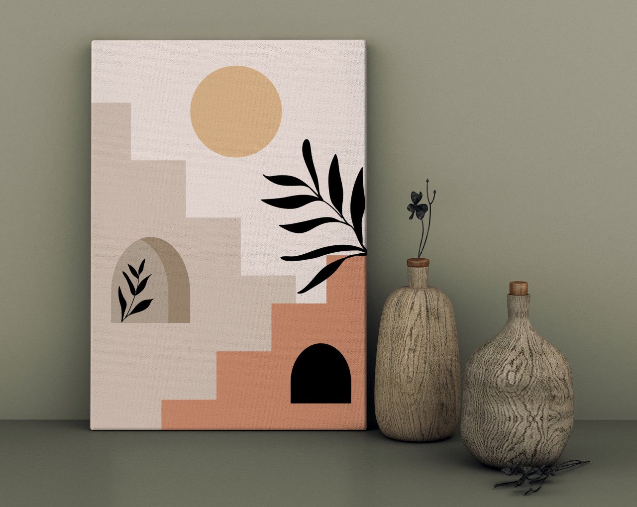 BK Home Minimalist Landscape Tasarımlı Kanvas Tablo 30x50cm-3