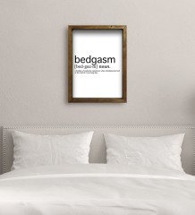 BK Gift Yatak Odası Konseptli Doğal Masif Ahşap Çerçeveli Tablo-31