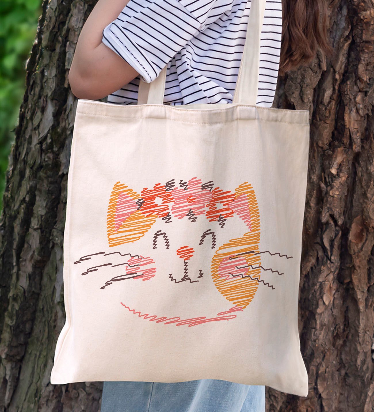 BK Gift Kedi Tasarımlı Kanvas Bez Çanta, Baskılı Omuz Çantası, Alışveriş Çantası, Plaj Çantası, Arkadaşa Hediye-5