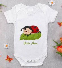 BK Kids Kişiye Özel Fotoğraflı Bebek Yastık ve Bebek Body Zıbın Hediye Seti - Model 24