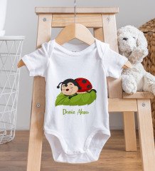 BK Kids Kişiye Özel Fotoğraflı Bebek Yastık ve Bebek Body Zıbın Hediye Seti - Model 24