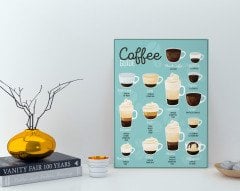 BK Home Coffee Tasarımlı Kanvas Tablo 30x50cm-15