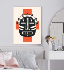 BK Gift Yatak Odası Konseptli Kanvas Tablo 50x70cm-106