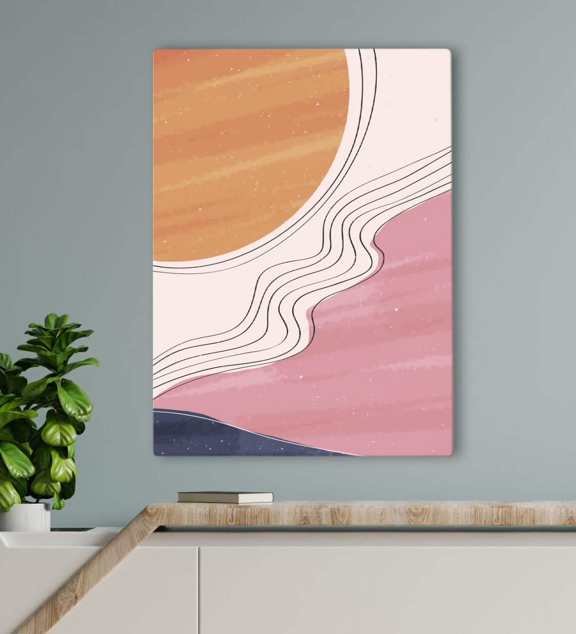 BK Gift Otel Odası Konseptli Kanvas Tablo 70x100cm-104