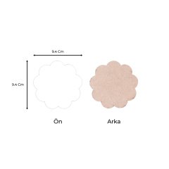 Sublimasyon Eko. MDF Ahşap Bardak Altlığı - Papatya