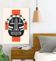 BK Gift Yatak Odası Konseptli Kanvas Tablo 70x100cm-106
