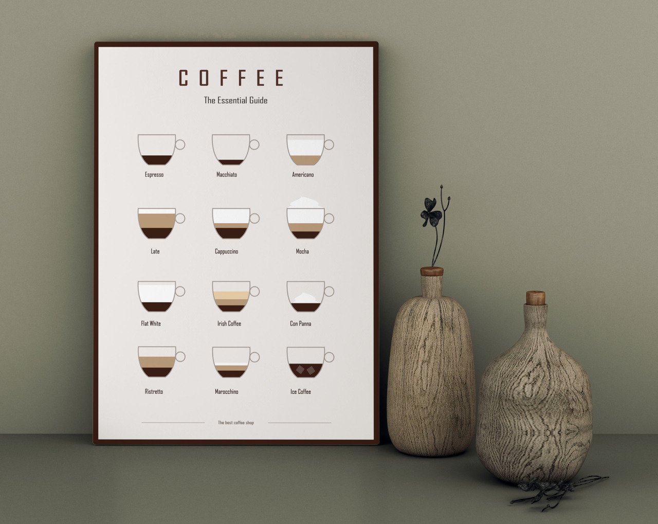 BK Home Coffee Tasarımlı Kanvas Tablo 30x50cm-16