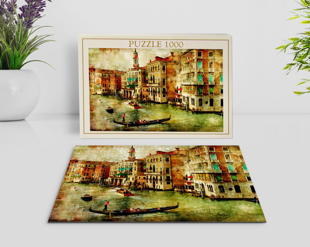 BK Home Yağlıboya Tasarımlı 1000 Parça Profesyonel Puzzle-7