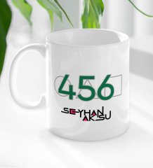 Kişiye Özel Squid Game Tasarımlı Beyaz Kupa Bardak-11