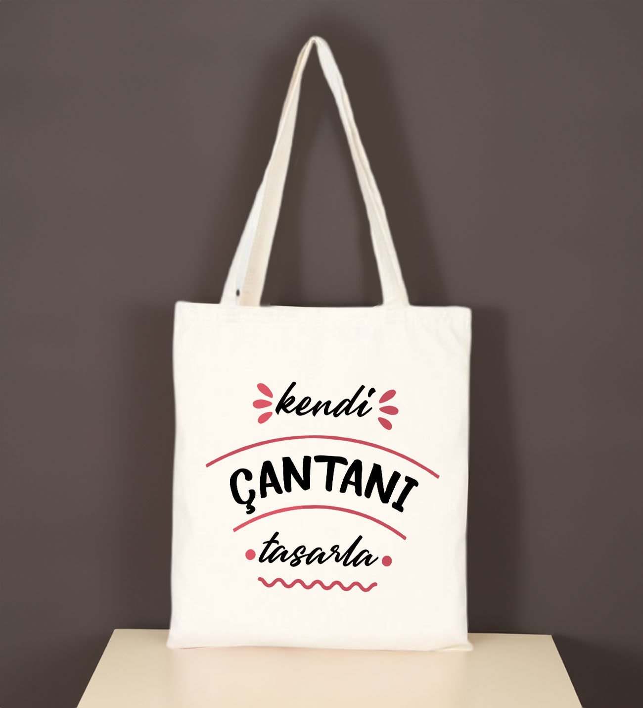 BK Gift Kişiye Özel Kendin Tasarla Lamineli Ham Bez Çanta 35x40cm, Baskılı Omuz Çantası, Alışveriş Çantası, Plaj Çantası