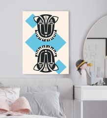 BK Gift Yatak Odası Konseptli Kanvas Tablo 50x70cm-108