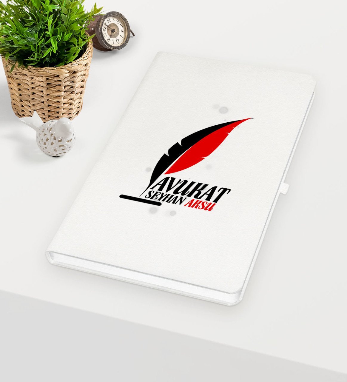 Kişiye Özel Avukat Temalı Beyaz Defter - 8