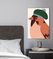 BK Gift Yatak Odası Konseptli Kanvas Tablo 30x50cm-110