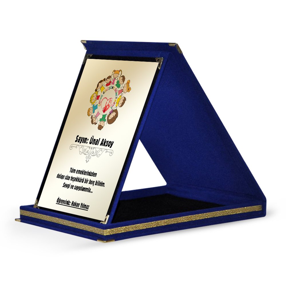 Kişiye Özel Çocuk Gelişimi Öğretmeni Lacivert Plaket - 2