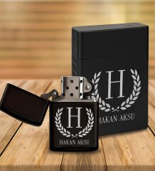 BK Gift Kişiye Özel İsimli Garbalia Jackson Hakiki Deri Cüzdan & Siyah Kupa & Sigara Kutusu & Çakmak Hediye Seti-1 | Babalar Günü Hediyesi, Erkeklere Özel Hediye