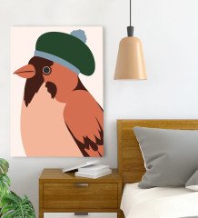 BK Gift Yatak Odası Konseptli Kanvas Tablo 70x100cm-110