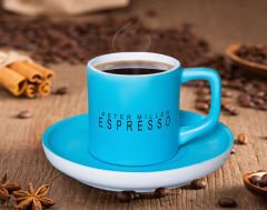 BK Gift Kişiye Özel İsimli Mat Turkuaz Renk Türk Kahvesi Fincanı-11 Renkli Türk Kahvesi Fincanı, Arkadaşa Hediye, Anneye Hediye, Kahve Fincanı