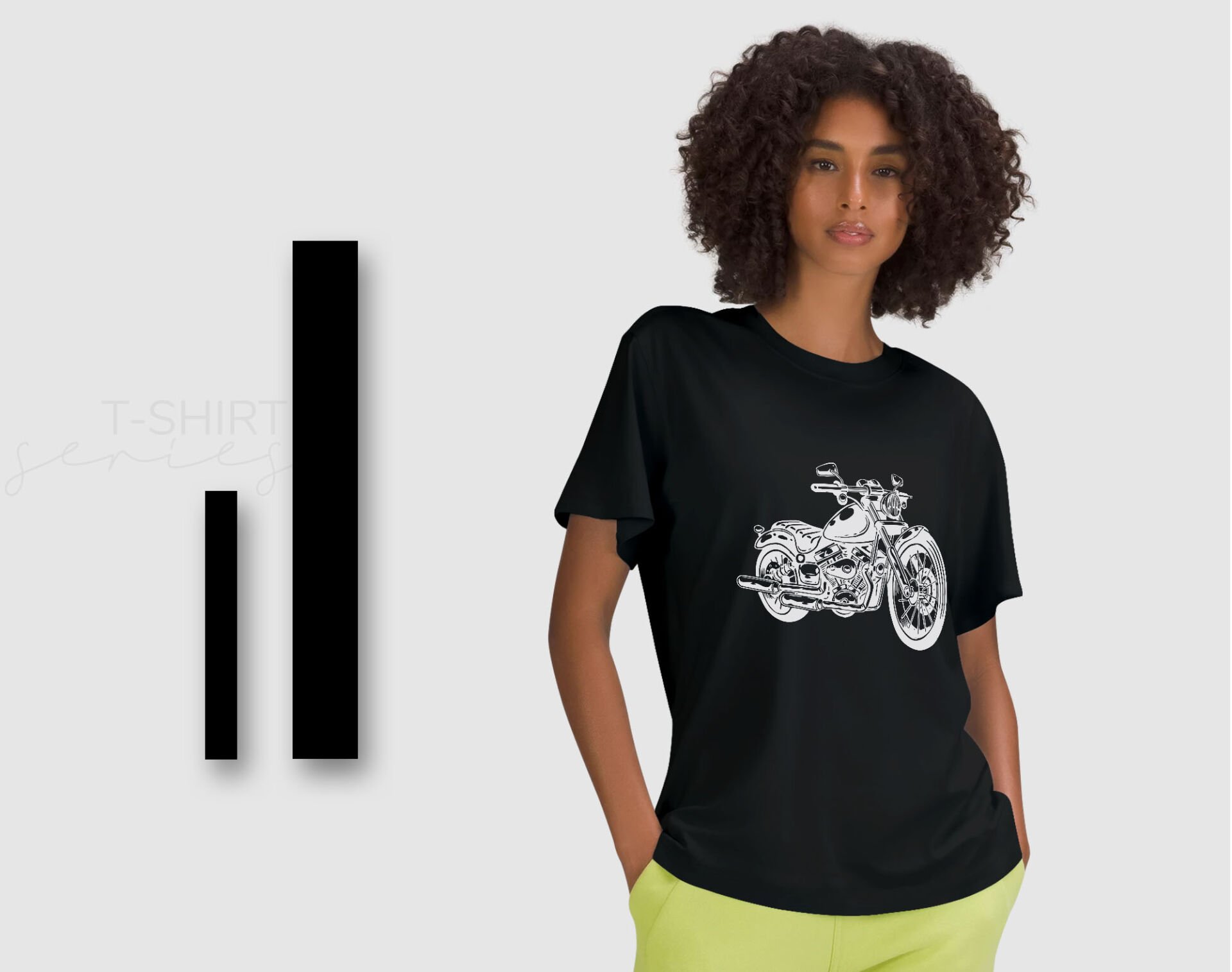 BK Gift Motorsiklet Tasarımlı Kadın Siyah T-shirt -12, Arkadaşa Hediye, Doğum Günü Hediyesi, Sevgili Hediyesi