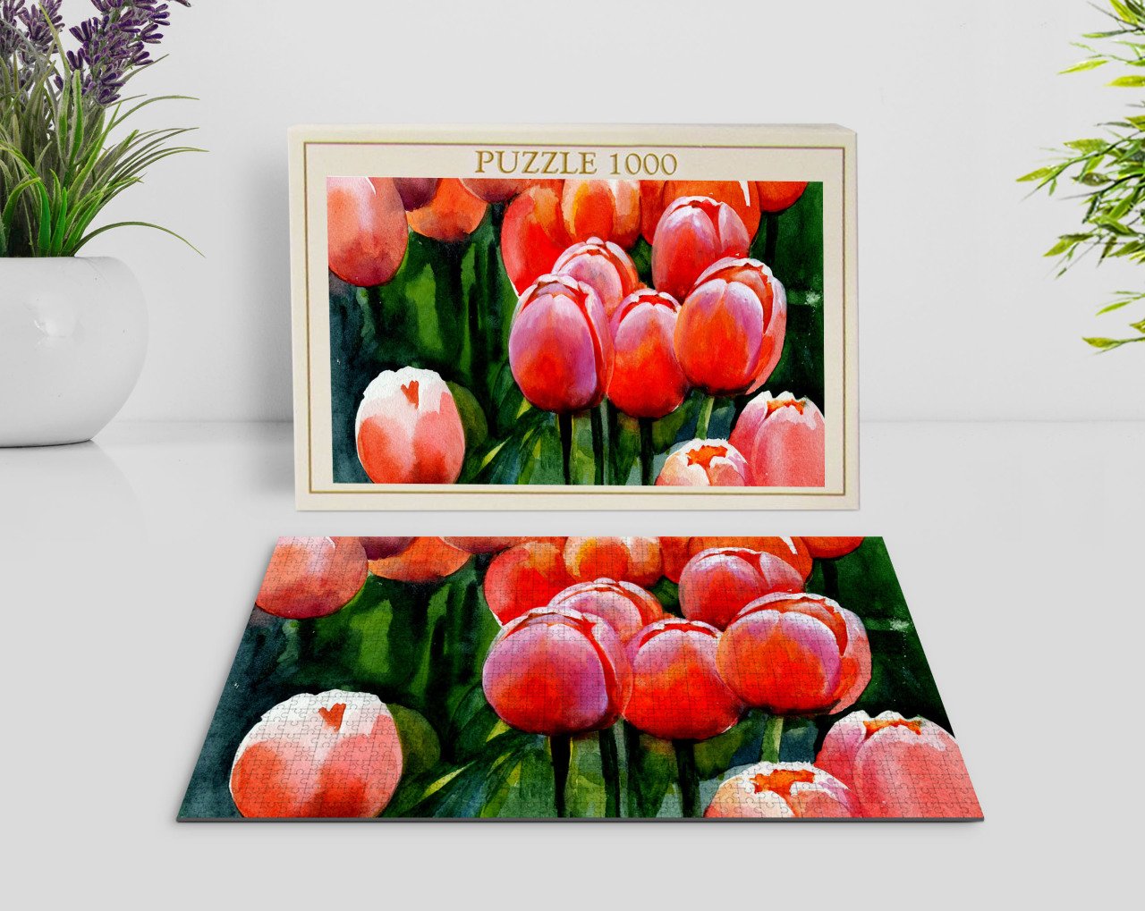 BK Home Yağlıboya Tasarımlı 1000 Parça Profesyonel Puzzle-18