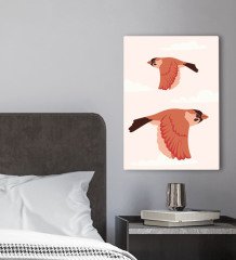 BK Gift Yatak Odası Konseptli Kanvas Tablo 30x50cm-111
