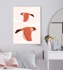 BK Gift Yatak Odası Konseptli Kanvas Tablo 50x70cm-111