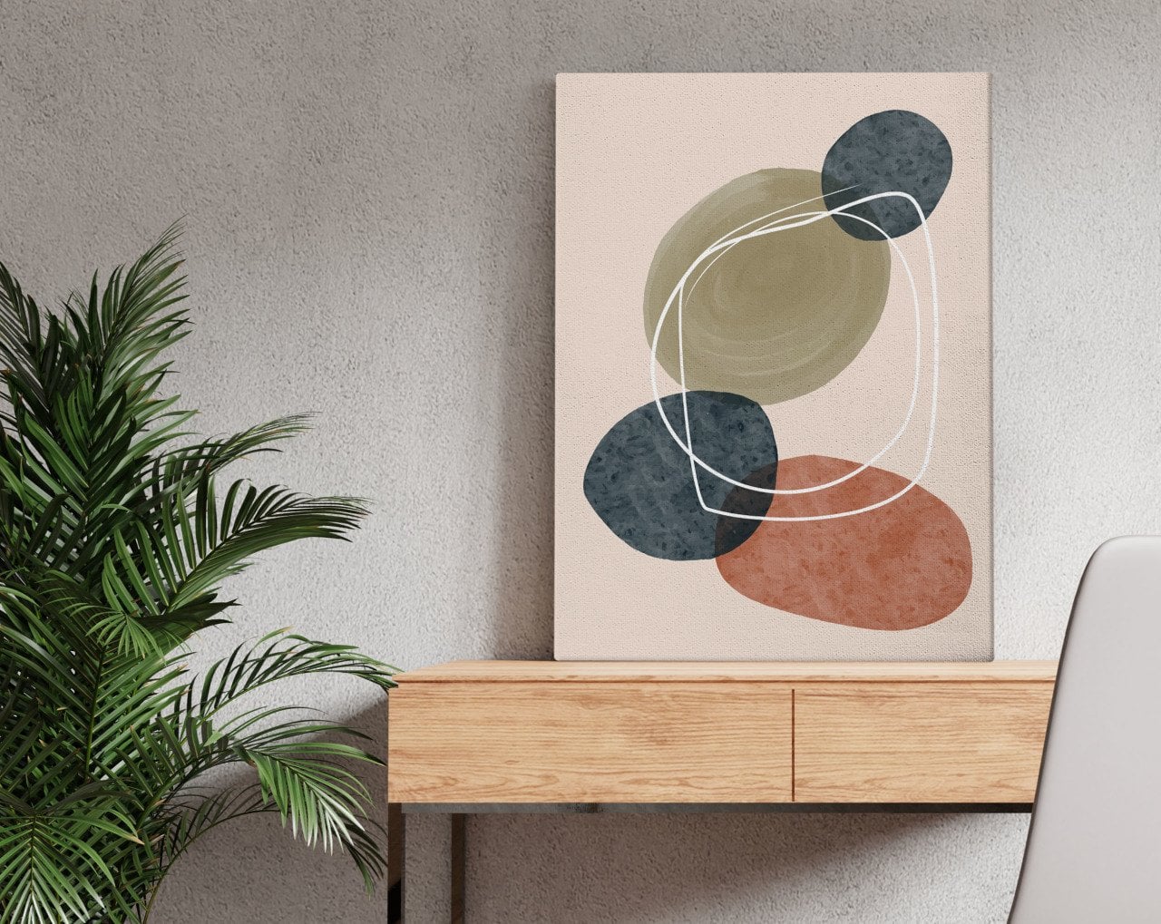 BK Home Modern Art Tasarımlı Kanvas Tablo 50x70cm-3