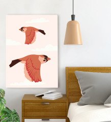BK Gift Yatak Odası Konseptli Kanvas Tablo 70x100cm-111