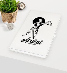 Kişiye Özel Avukat Temalı Beyaz Defter - 15