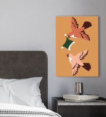 BK Gift Yatak Odası Konseptli Kanvas Tablo 30x50cm-112