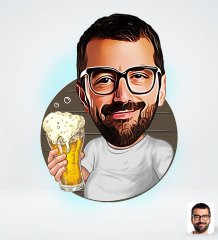 Kişiye Özel Erkek Tasarımlı Dijital Karikatür-51