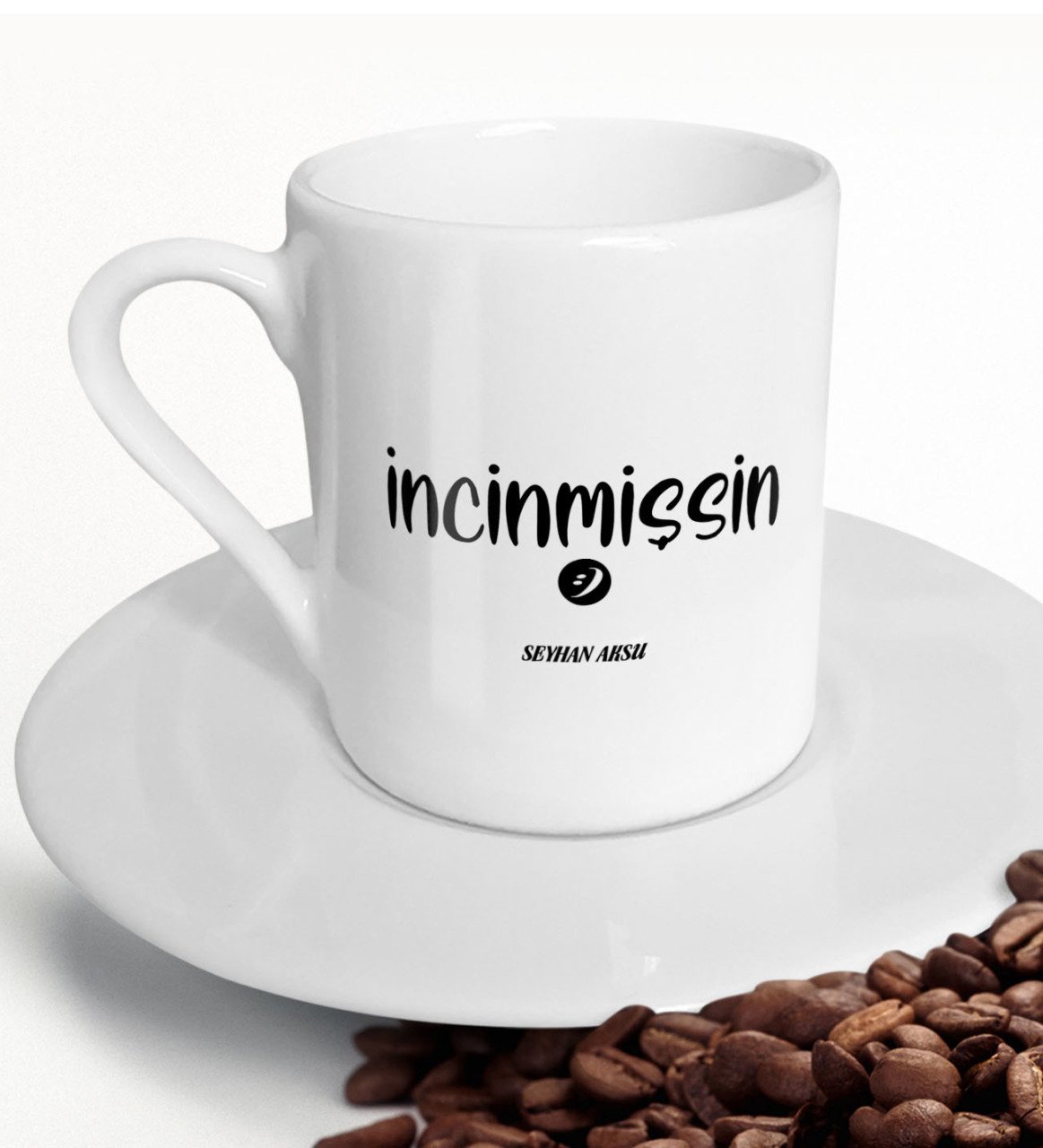 Kişiye Özel İncinmişsin Kahve Fincanı-1