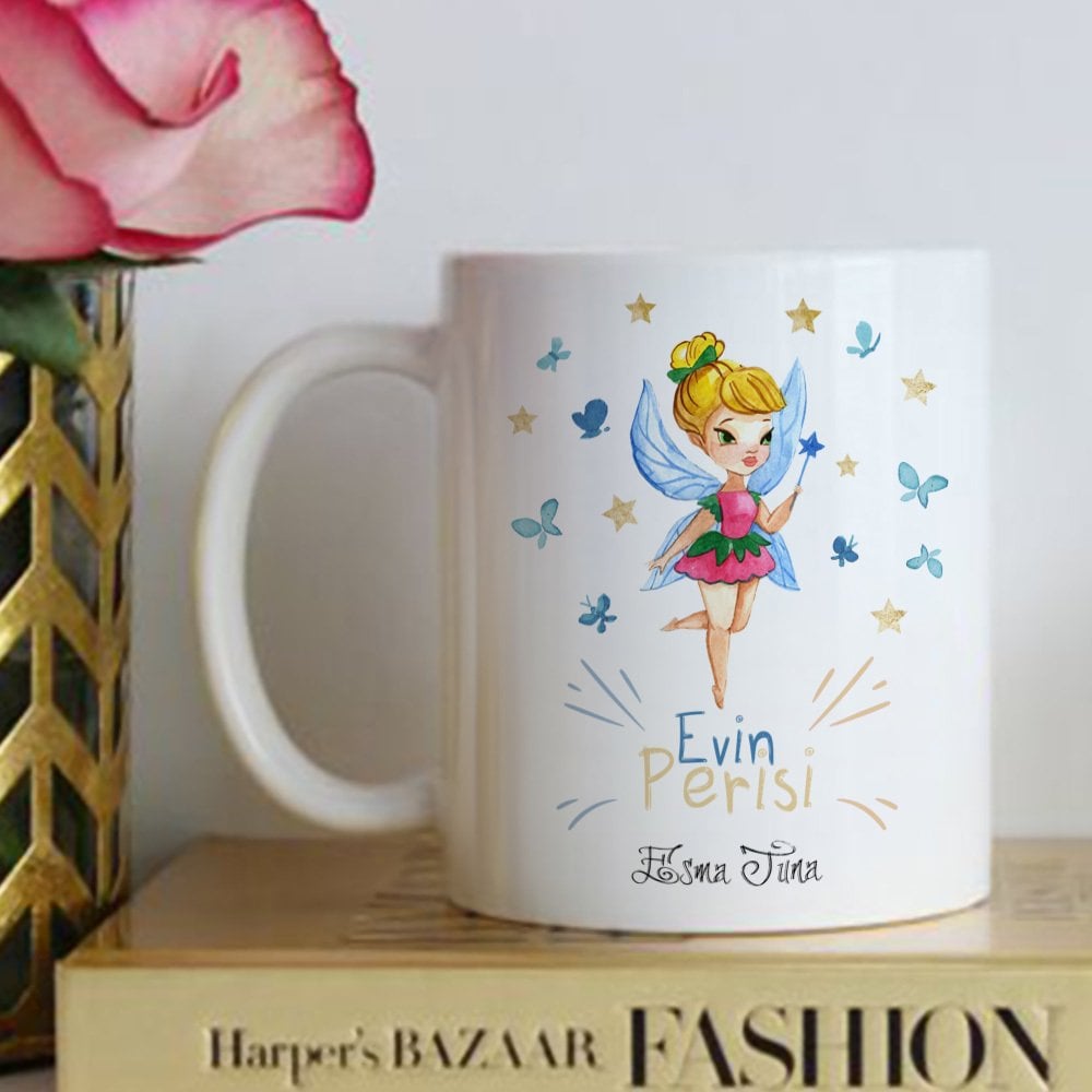 Kişiye Özel Evin Perisi Beyaz Kupa Bardak - 1