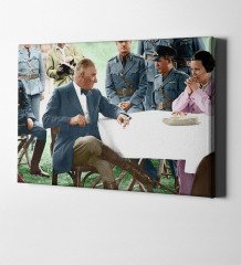 Kişiye Özel Atatürk Kanvas Tablo (50 x 70 cm.) 32