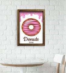 BK Gift Cafe & Bar & Restaurant Konseptli Doğal Masif Ahşap Çerçeveli Tablo-22