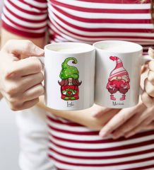BK Gift Kişiye Özel Sevgililer Temalı 2’li Beyaz Kupa Bardak, Sevgililer Günü Hediyesi, Sevgiliye Hediye, Ev Hediyesi-3