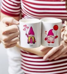 BK Gift Kişiye Özel Sevgililer Temalı 2’li Beyaz Kupa Bardak, Sevgililer Günü Hediyesi, Sevgiliye Hediye, Ev Hediyesi-5