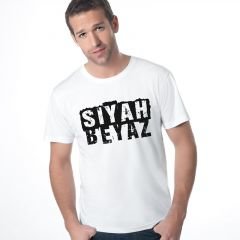 Kişiye Özel Erkek Tişört (Siyah Beyaz Temalı) 001