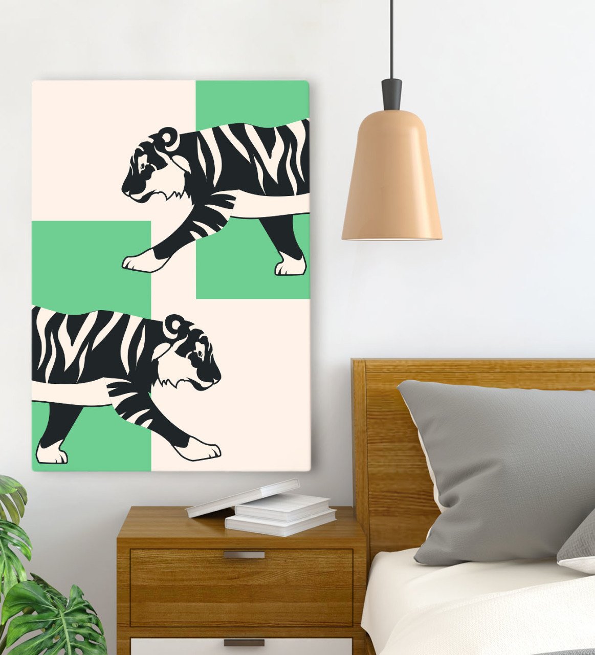 BK Gift Yatak Odası Konseptli Kanvas Tablo 70x100cm-113