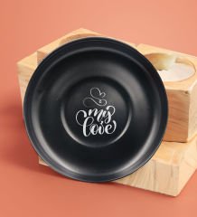 BK Gift Sevgililere Özel İsimli Siyah Renk Türk Kahvesi Fincanı-7, Sevgiliye Hediye, Sevgililer Günü, Yıl Dönümü Hediyesi
