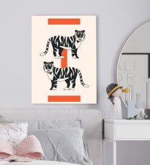 BK Gift Yatak Odası Konseptli Kanvas Tablo 50x70cm-114